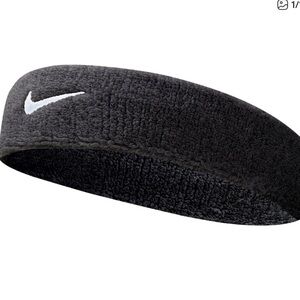NEW Nike Headband Unisex One Size Black /White Swoosh
